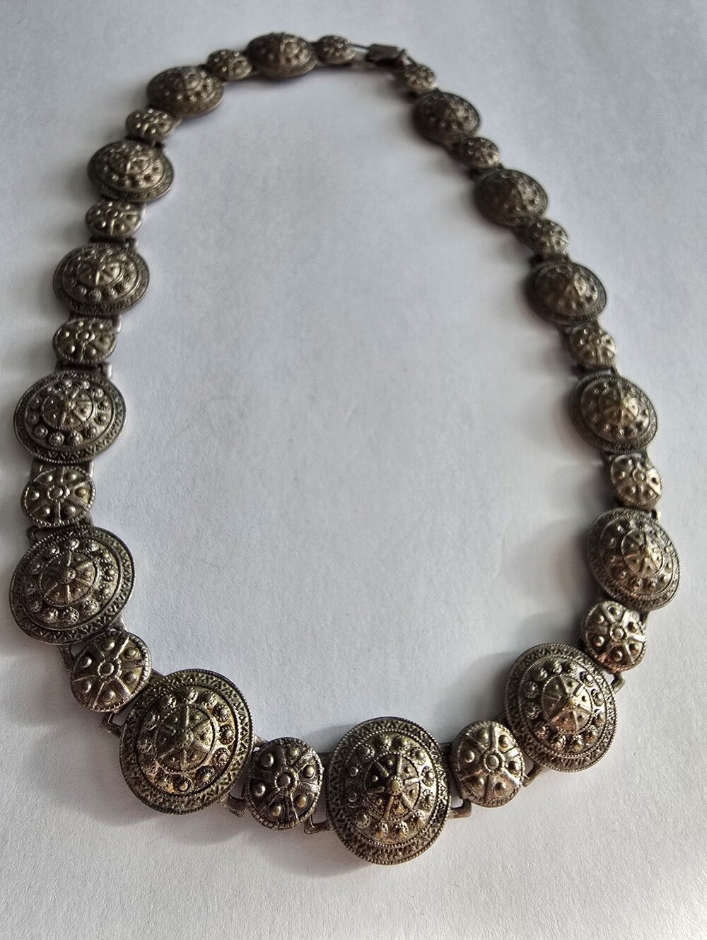 Vintage Jeray necklace Etruscan Revival Panel Choker Mid Century